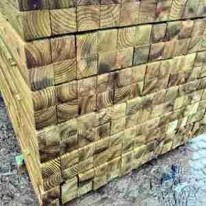 3x3 Incised Tanalised Fence Posts