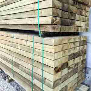 Tanalised Sleepers stocked by Ryedale Timber