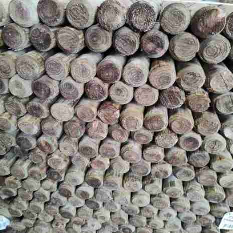 3 Inch Agricultural Machined Rounds - Uniform Timber Fencing Posts 3 Inch Diameter Machined Round Agricultural Posts - Consistent Size for Farm Fencing
